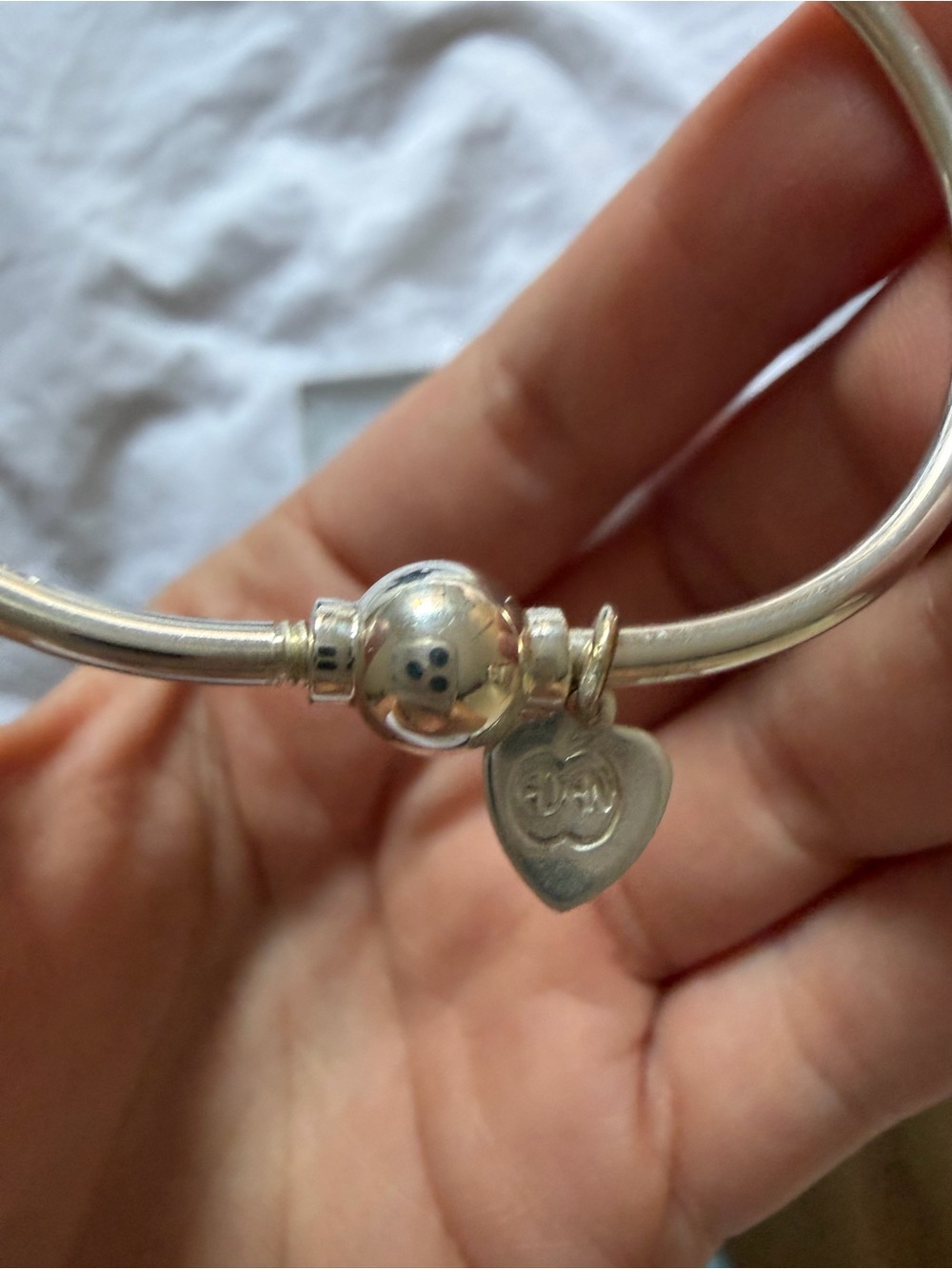 Original Eden Hand Arts Silver Cape Cod Screwball® Bangle - Picture 3 of 4